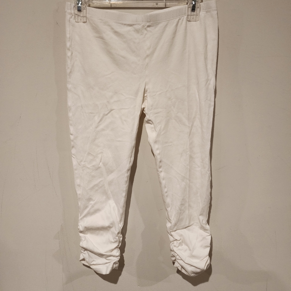 Simply Vera Vera Wang Bunched Capri Leggings White Medium
